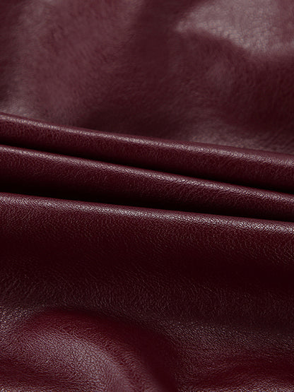 Large Lapel Leather Loose Jacket