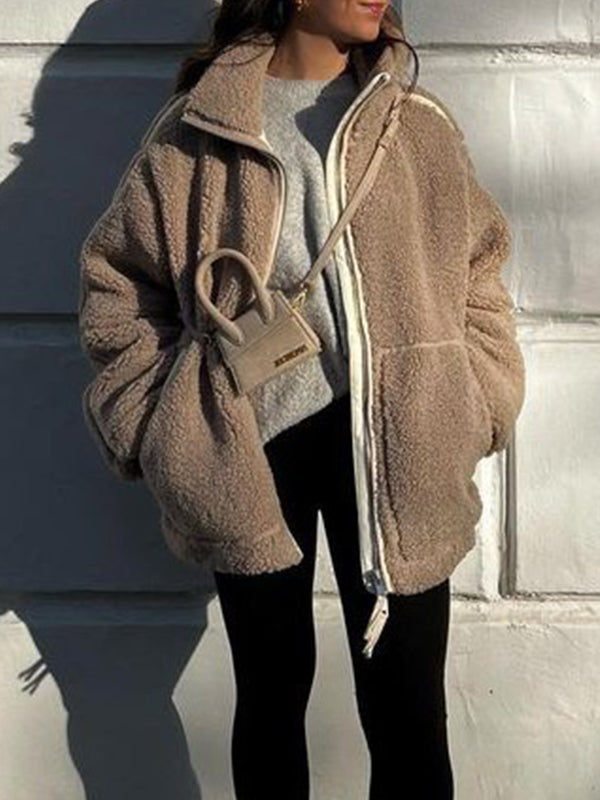 Lambswool polar fleece vintage jacket