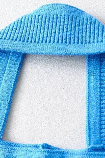 Convertible Halter Knit Top