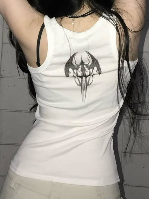 Retro Punk Rock Halter Cami Top