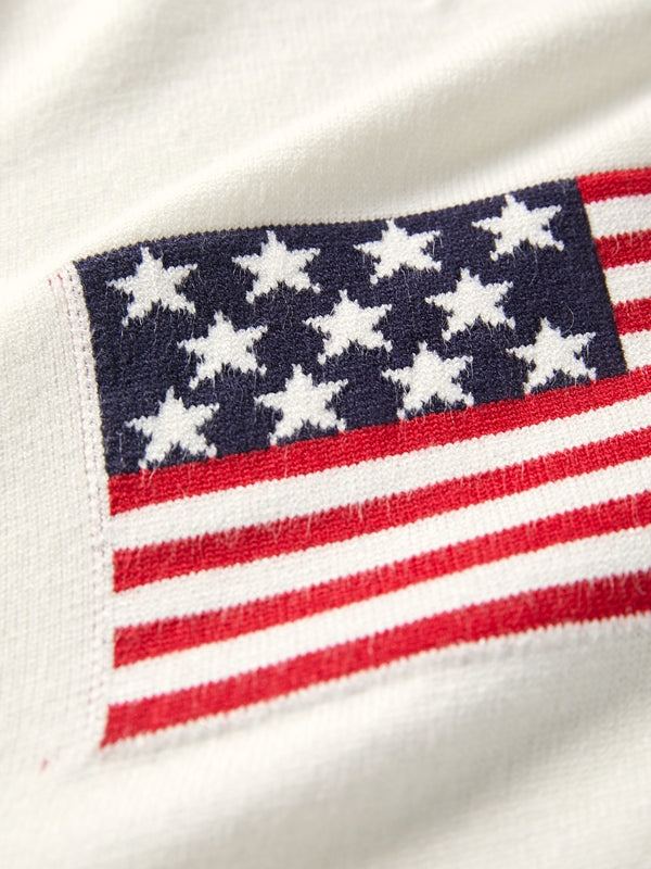 Retro Flag Jacquard Sweater
