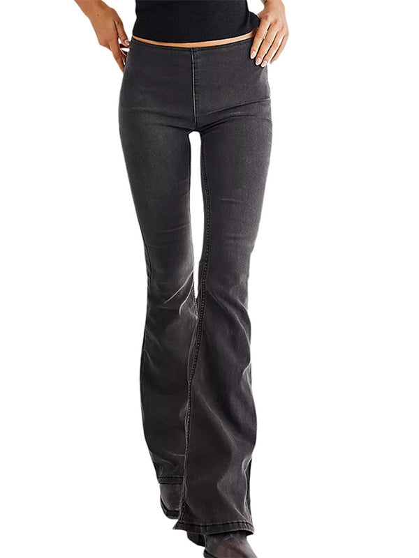 Vintage Mid Rise Flare Jeans