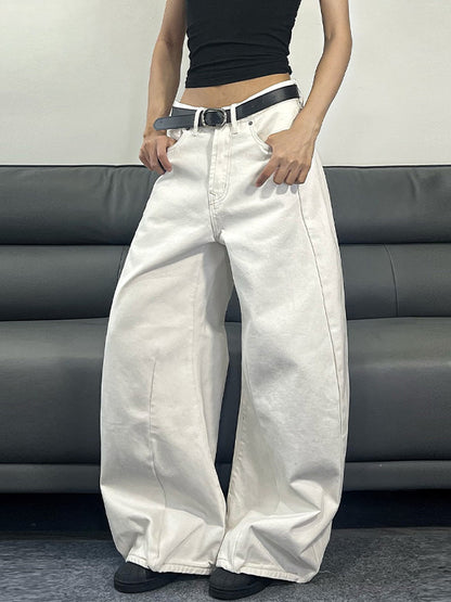 Minimalist Seamless Design Baggy Jeans