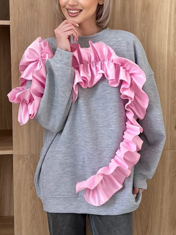 Love Lace Decorative Design Sense Sweatshirts