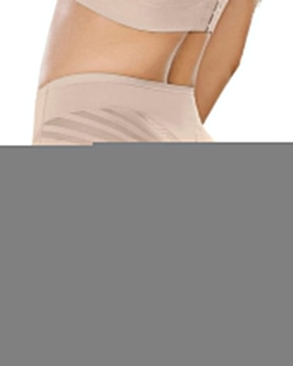 Corset Waist And Hip Lift Sheer Mesh Striped Panties