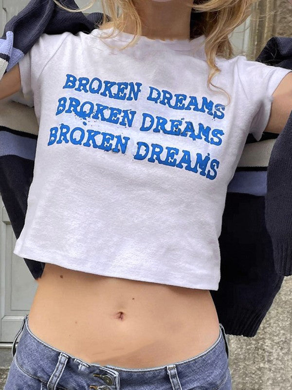 Broken Dreams Y2K Crop Top