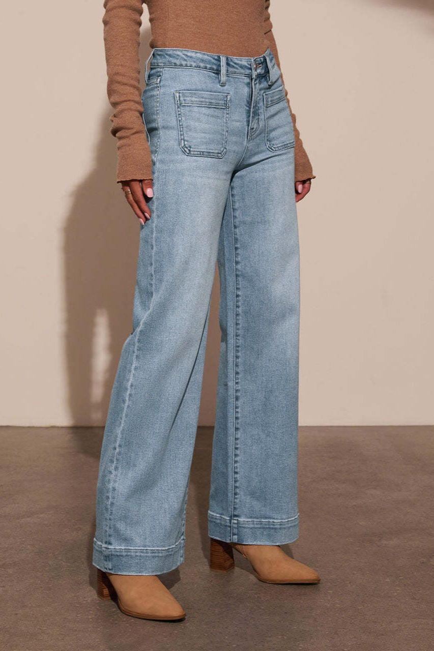Vintage High Rise Relaxed Wide Leg Jeans