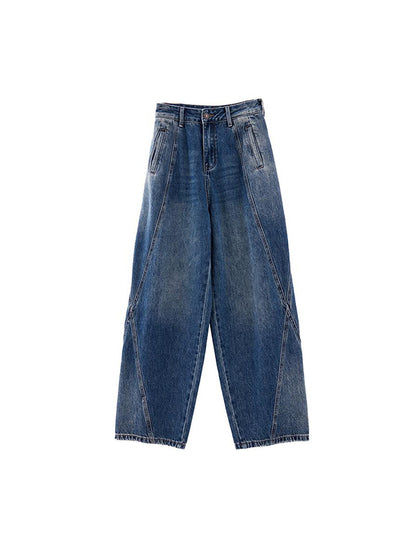 Scimitar Loose Design Boyfriend Jeans