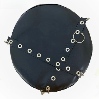 Harajuku Gothic Lolita Y2K Punk Leather Metallic Spike Decorative Hat