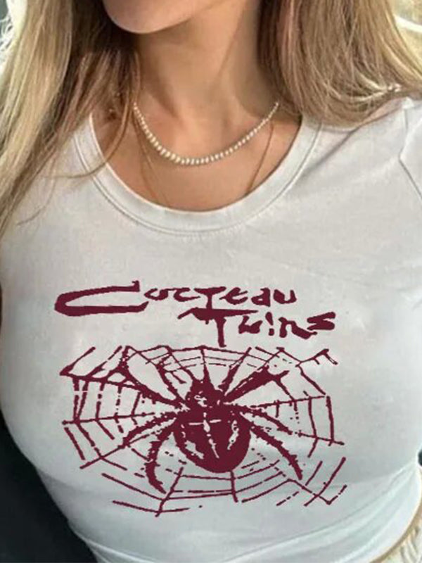 Spider Print Short Sleeve Tee