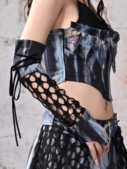Punk Rock Splicing Oversleeve Gloves