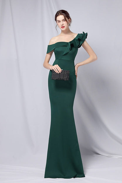Off Shoulder Mermaid Maxi Party Dress