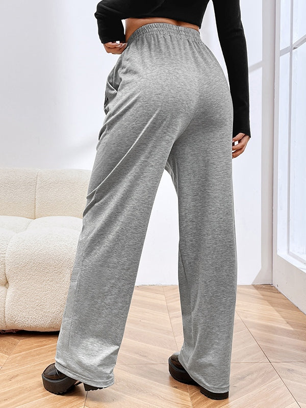 Cross Print Drawstring Sweatpants