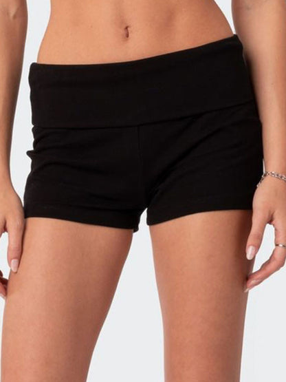 Letter Print Cropped Shorts