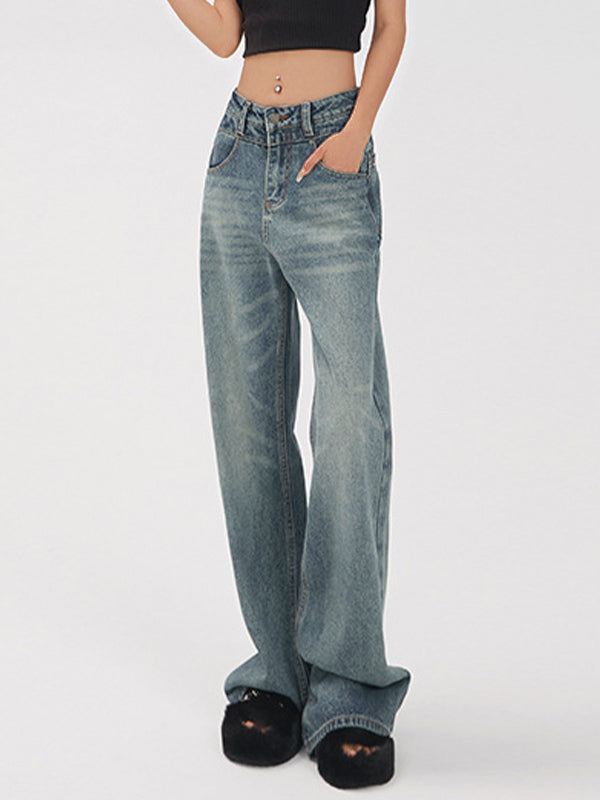 Vintage Straight Wide Leg Jeans