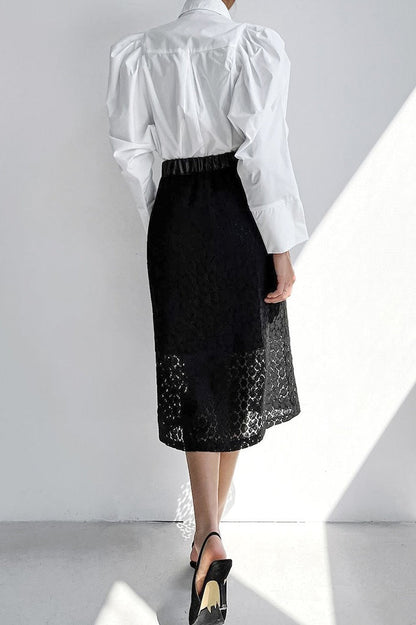 Unique Victorian Point Collar Blouse