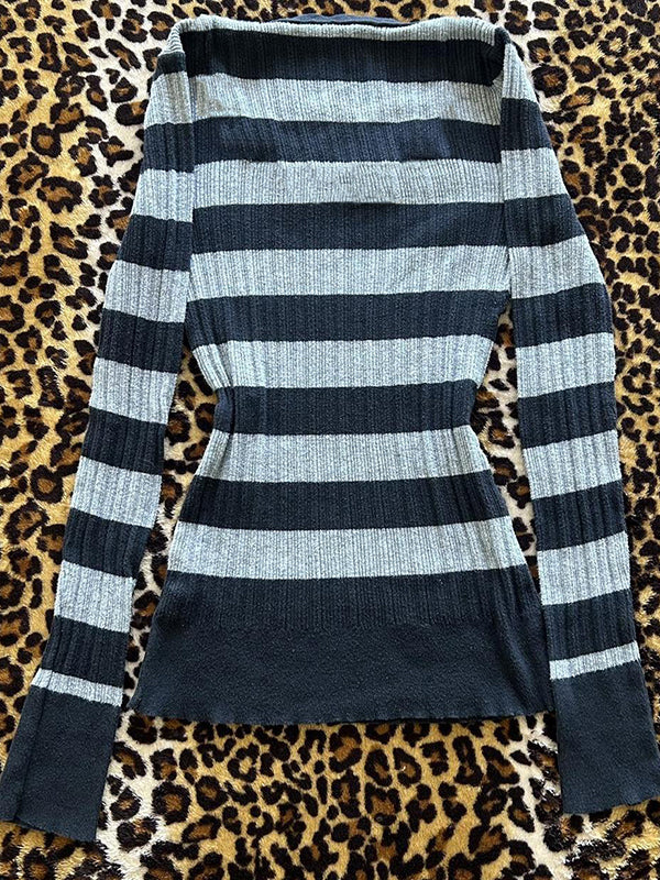 Striped Long Sleeve Knits