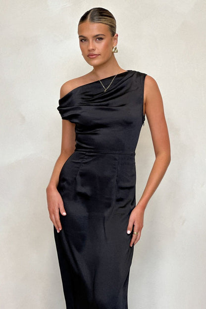 Sexy Strapless Solid Color Bodycon Formal Dress