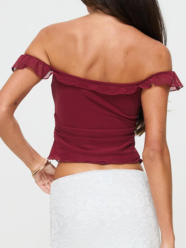 One shoulder Short Sleeve Tee