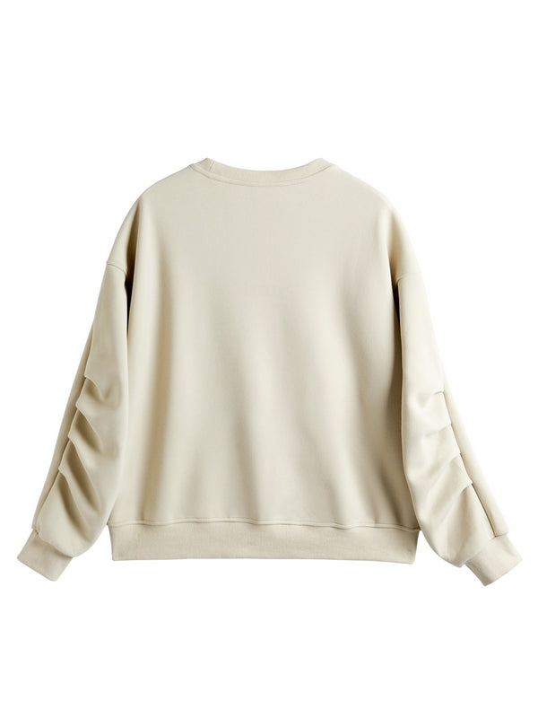 Smile Print Pull Over Oversized Hoodie