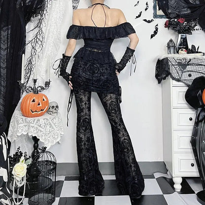 Gothic Lace Cargo Pants