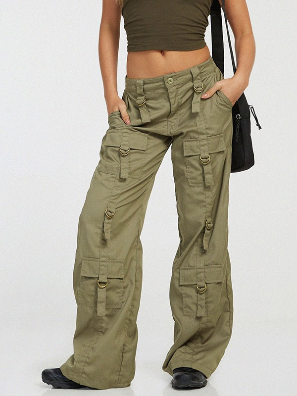 Low Waist Pocket Cargo Jean