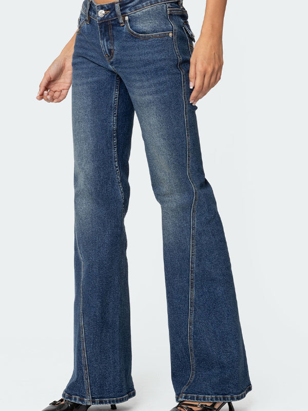 Low Rise Flare Jeans
