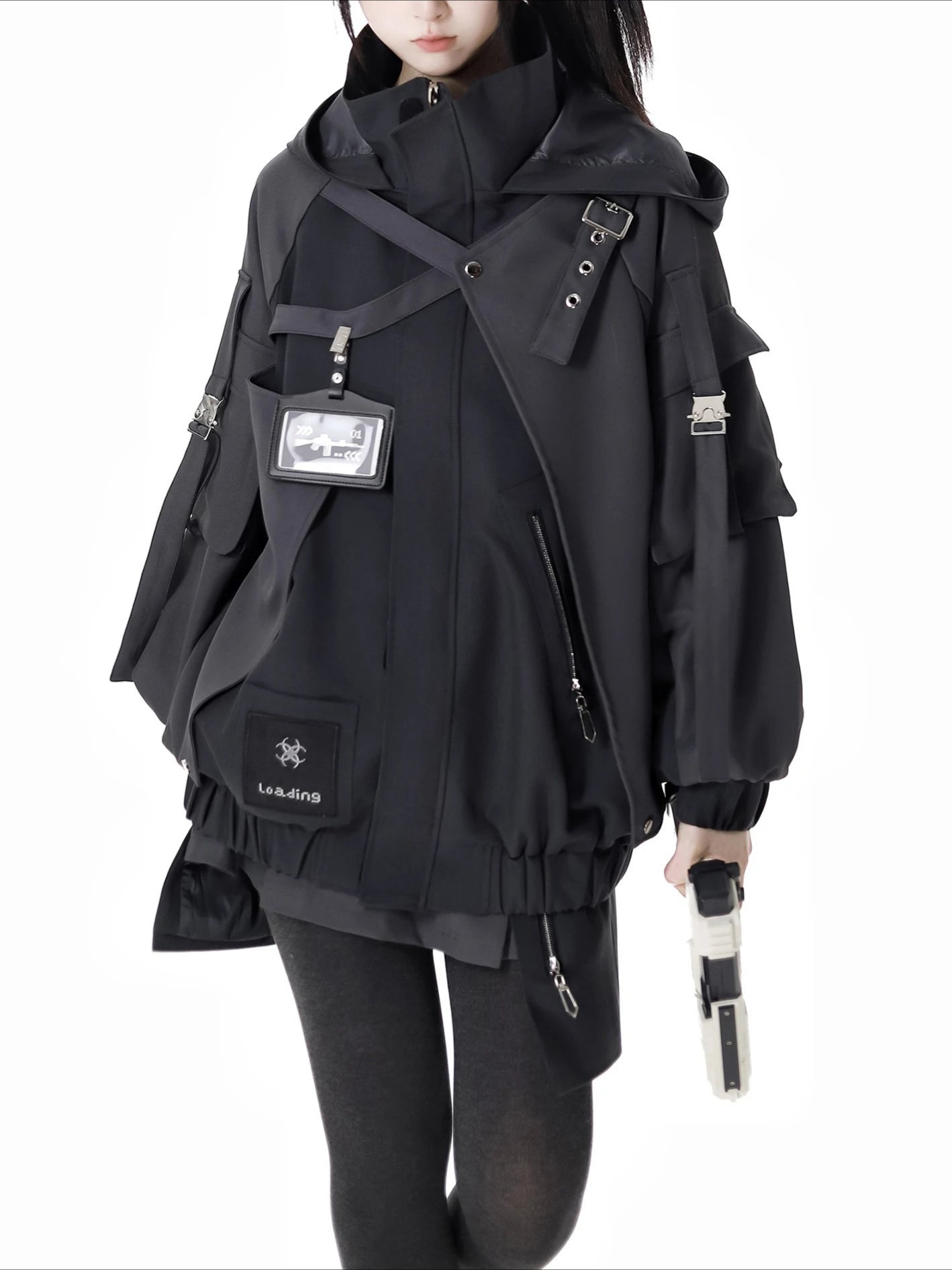 Mechanical Style Zipper Jacket