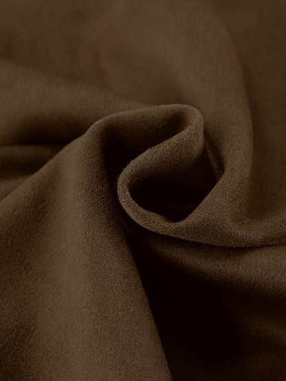 Nubuck Vintage Lapel Loose Suede Jacket