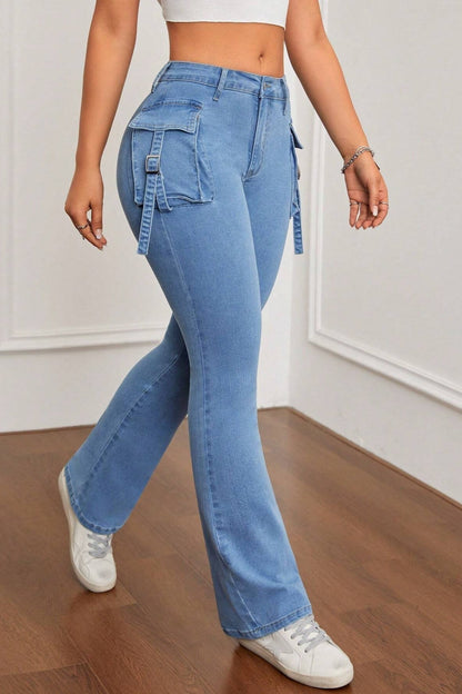 Slim Fit Stretch Flare Jeans