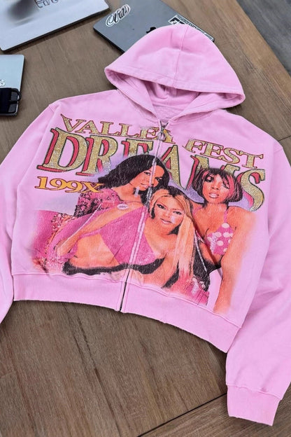 High Street Vintage Zip Hoodie