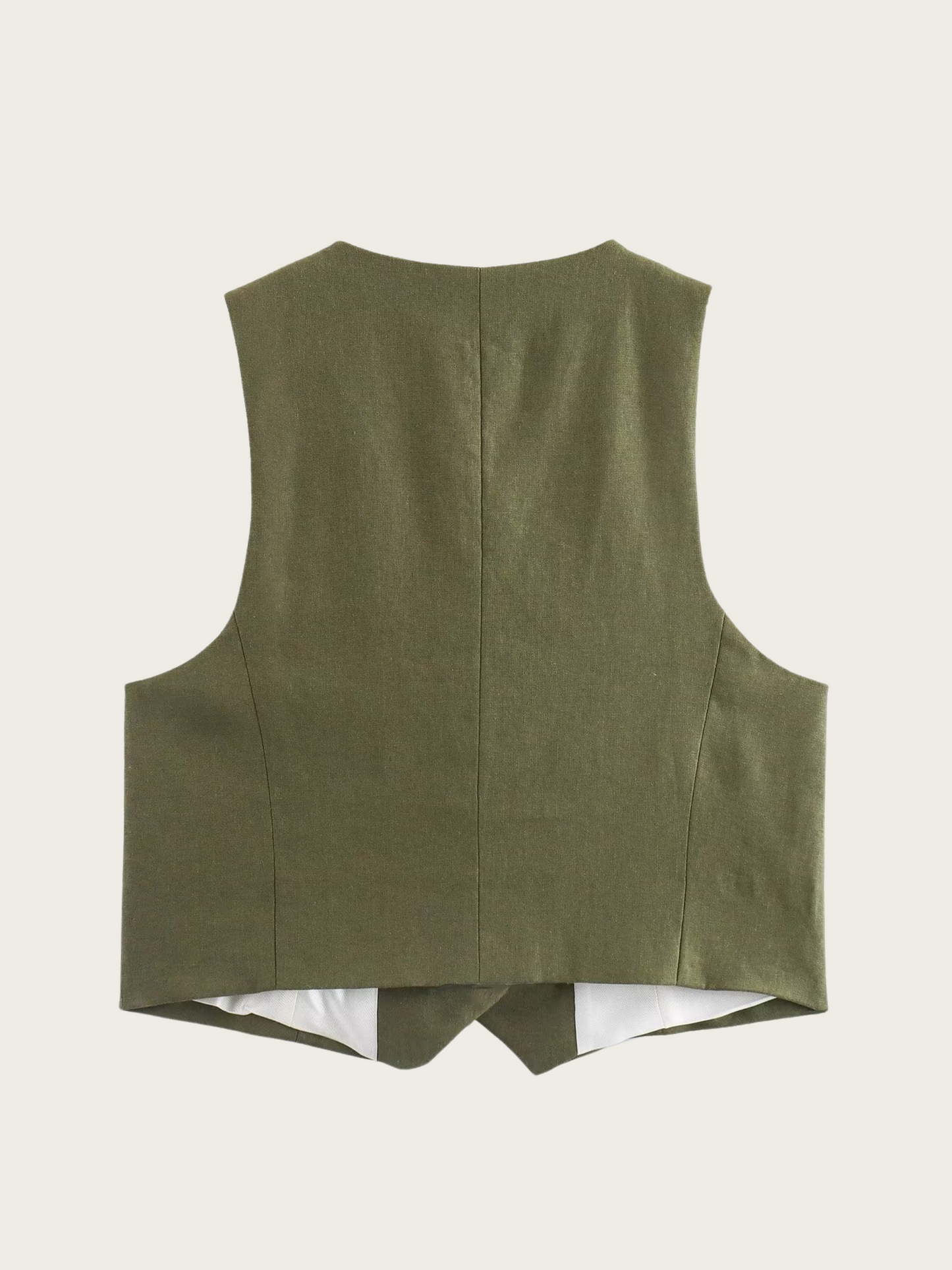 Zuri Cropped Button-Up Vest