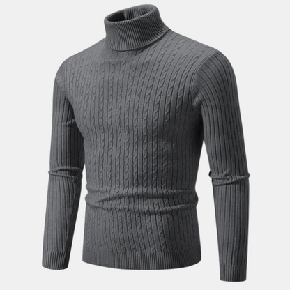 Jared - Jersey de punto de cuello alto - Clásico - - Ideal para otoño/invierno