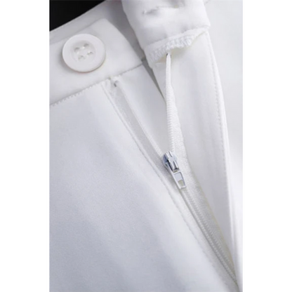 Women's Elegant Tight Fit High Waisted Flared Trousers | Ideal for All Seasons