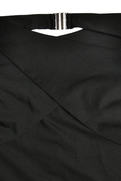 Sexy Strapless Crop Top Backless Bodycon Skirt Two Pieces Set