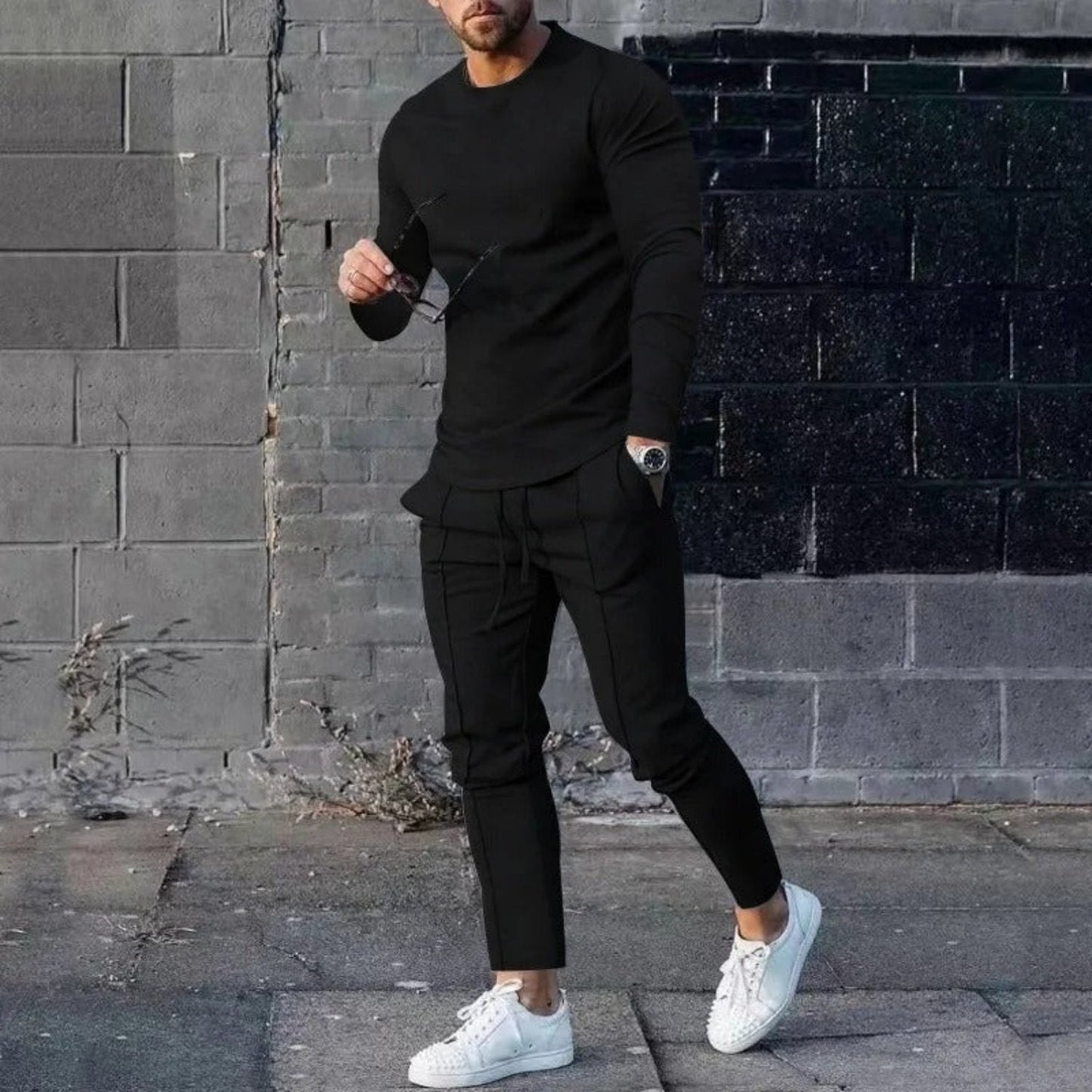Duncan - Conjunto de camisa y pantalón - Deportivo - Ideal para Otoño/Invierno