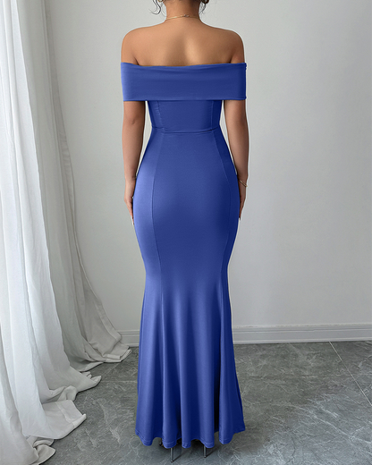 Elegant One-Shoulder Fitted Dress