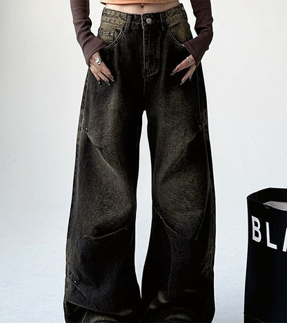 Hip Pop Distressed High Rise Boyfriend Jeans