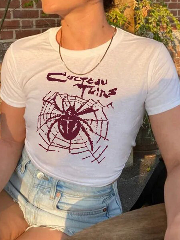 Spider Print Short Sleeve Tee