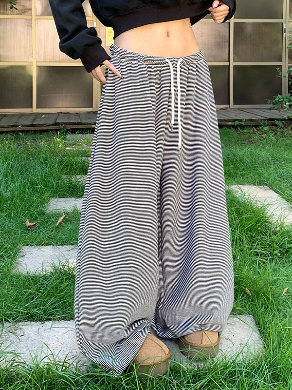 Stripe Star Print Sweatpants