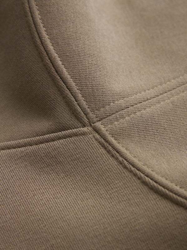 Solid Color Sleeve Embellished Oversized Hoodie
