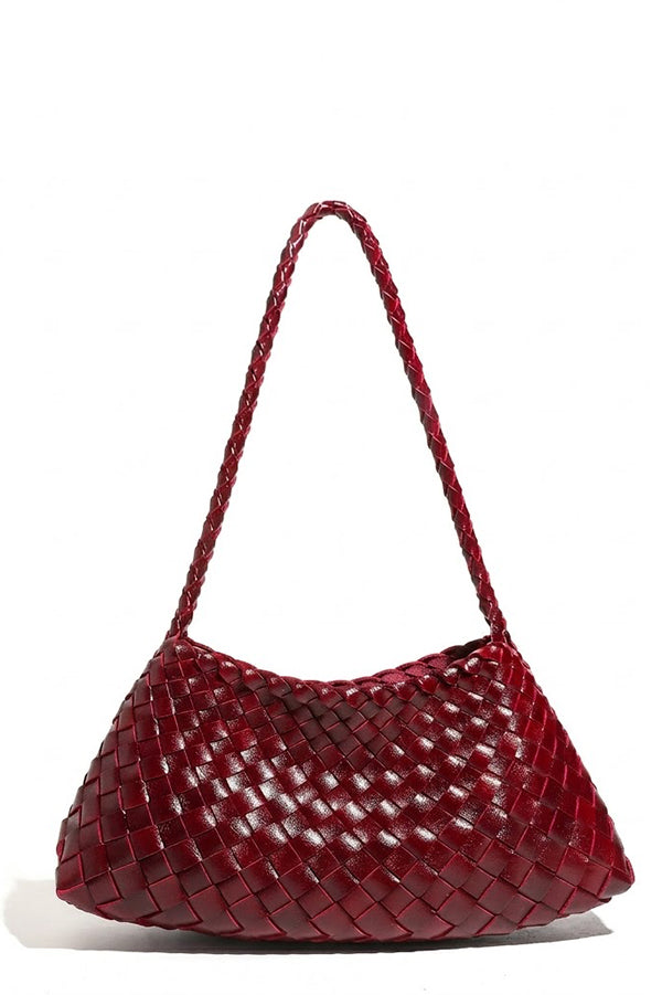 Hand-woven Vintage-style Underarm Shoulder Bag