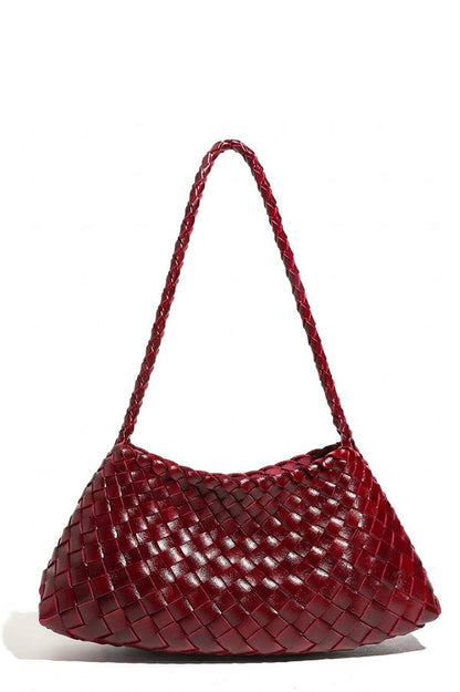 Hand-woven Vintage-style Underarm Shoulder Bag