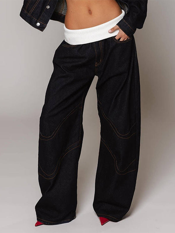 Retro Street Distressed Boyfriend Jeans