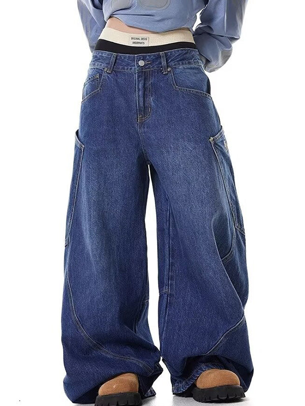 American Design Large Pocket Machete Boyfriend Jeans
