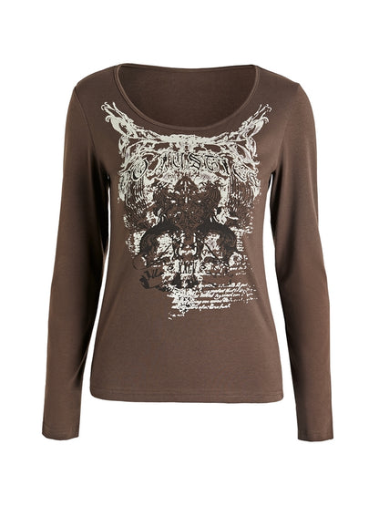 Justice Goth Punk Long Sleeve Tee
