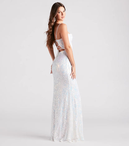 Gabrielle Formal Sequin Long Dress