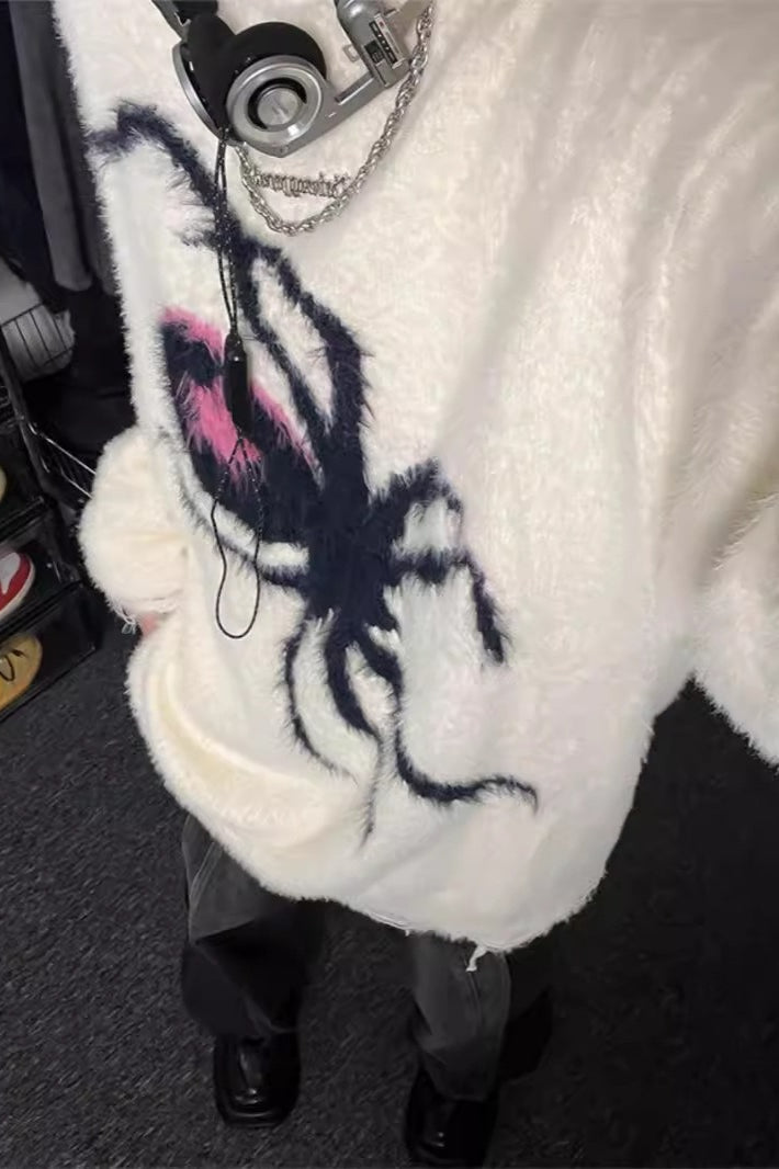Spider Jacquard Premium Knit Sweater