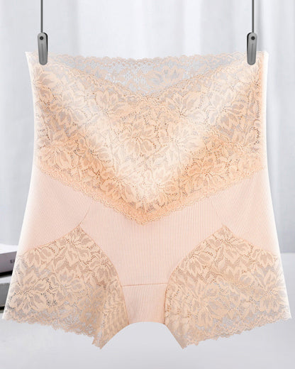 Lace High Waist Tummy Control Panties Leggings