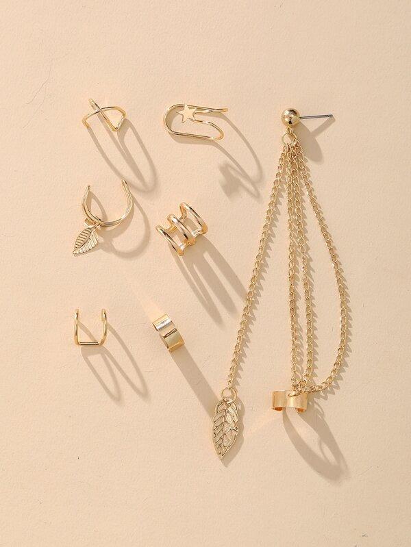 7pcs Star Decor Earrings for Women